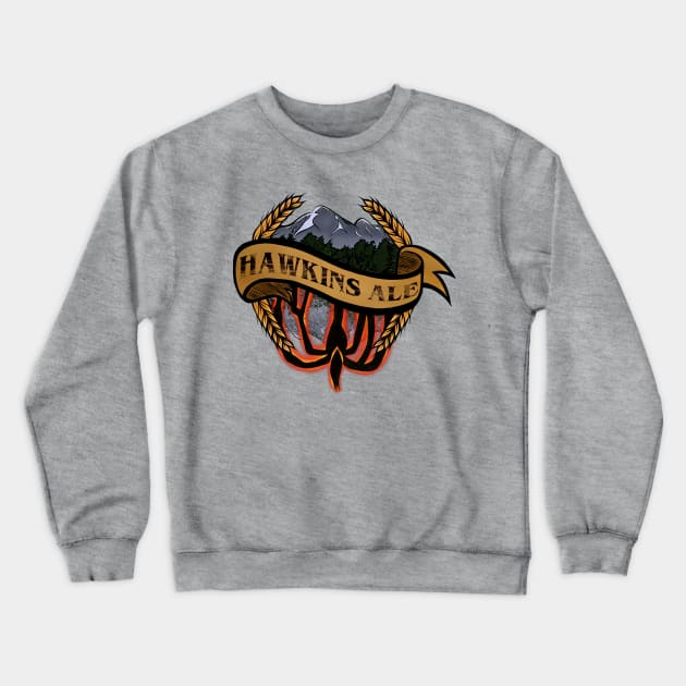 Hawkins Ale Crewneck Sweatshirt by TheFlyingPenguin